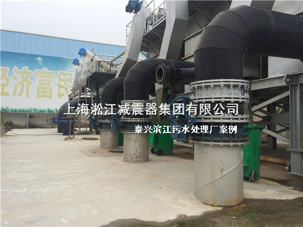 【泰興污水處理廠】橡膠接頭案例現(xiàn)場(chǎng)